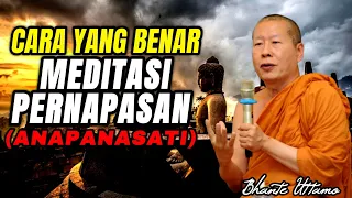 CARA MEDITASI PERNAPASAN YANG BENAR ‼️ ( ANAPANASATI ) REVIEW Q&A BHANTE UTTAMO - PELITADHAMMA