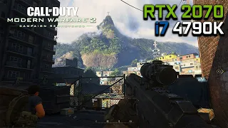 Call of Duty: Modern Warfare 2 Campaign Remastered - RTX 2070 OC & i7 4790K | Max Settings 1440p
