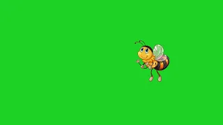 Honey Bee animated green screen no copyright high quality 2k