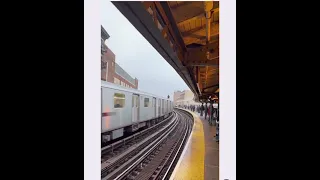 Crazy man standing on top of a train while 100 miles per hour wtf 👀👀👀