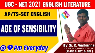 Age of Sensibility I Age of Johnson I UGC-NET ENGLISH  Literature I VENKANNA ENGLISH GURU