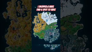 ☢I Dropped A Nuke Find A Spot To Hide☢ | Fortnite Map