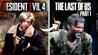 Resident Evil 4 Remake vs The Last of Us Part 1 - Physics and Details Comparison