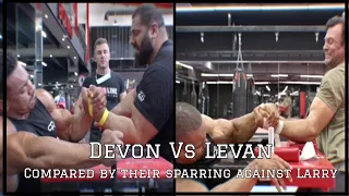 Devon Larratt vs Levan Saginashvilli (Compared by their sparring against Larry Wheels)