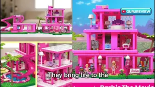 Barbie MEGA Barbie The Movie Building Toys for Adults, DreamHouse Replica with 1795 Pieces