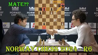 Hikaru Nakamura vs Fabiano Caruana || Norway Chess 2024 - R6 - Armageddon