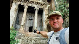 Мой отпуск 2022, часть четвертая. Город Фетхие. Fethiye city. Amyntas Rock Tombs