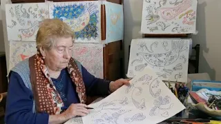Nonna Francesca, artista a 92 anni durante il lockdown