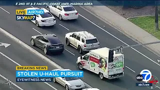 CHASE HIGHLIGHTS: Driver in custody after leading police on chase in stolen U-Haul truck