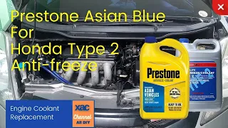 Honda Coolant Replacement (Prestone Asian Blue)