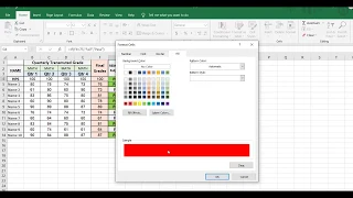 How To Set Rankings, Conditional Color With Pass Or Fail And Average on MS Excel