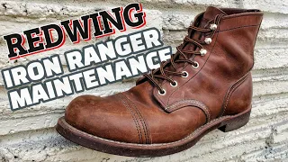 Red Wing Iron Ranger | Clean & Care | Boots Shine | ASMR | 8111