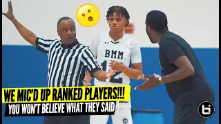We MIC'D UP Top Ranked High School Players During AAU! You Won't Believe What They Said