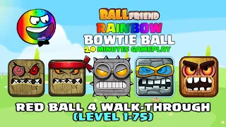 Rainbow Bowtie Ball - Ball Friends - 20 Minutes Speed Gameplay - Gameplay Volume 1,2,3,4,5