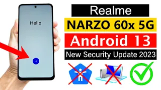 Realme NARZO 60x 5G FRP Unlock ANDROID 13 (No Talkback) | without pc