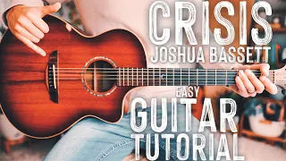 Crisis Joshua Bassett Guitar Tutorial // Crisis Guitar // Guitar Lesson #921
