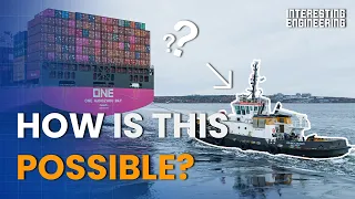 How small tugboats move massive ships