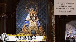MANAOAG MASS - LITURGY OF THE HOURS | Office of Readings and Evening Prayer - May 24, 2022 / 6:00 pm