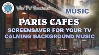 Paris Sidewalk Cafes Early in the Morning | Music | 1 Hour