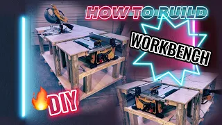 How to Build Workbench for DeWalt Miter Saw and Table Saw