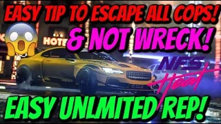 Need For Speed Heat - Easy Rep Tip To Escape The Cops Easily & Not Wreck!