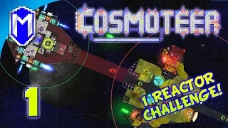 Cosmoteer - Trying To Be Power Efficient - Lets Play Cosmoteer Mod 1 Reactor Challenge Gameplay Ep 1