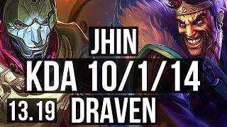 JHIN & Galio vs DRAVEN & Rell (ADC) | 10/1/14, 2.1M mastery, Legendary | NA Grandmaster | 13.19
