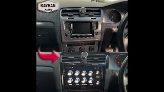 Installation of Kayhan Audio Head Unit on a VW GOLF 7 2013-2018