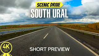 4K Among the Endless Fields - Scenic Roads of South Ural - Short Preview Video