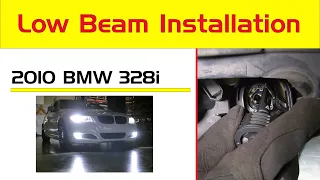 BMW 328i Headlights H7 LED Bulb Change | Installation Low Beam Upgrade