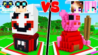 COSTRUISCO LA CASA DI PIGGY SU MINECRAFT! 🐷 - Sfida di Case