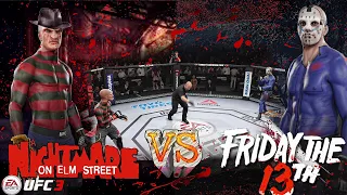 EA Sports UFC 3 - Freddy Krueger Vs. Jason Voorhees : Killer Cult Classic Rivalry (CPU Vs. CPU)