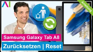 Samsung Galaxy Tab A8 - Zurücksetzen | Reset • 💻 • 🅧 • ⏬ • Anleitung | Tutorial