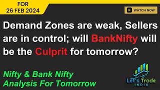 Nifty & Bank Nifty Analysis for Monday | Tomorrow Market Prediction | 26 February 2024 | Part: 201