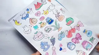 How to make a cute Sticker Book at home.150 Stickers....🤩