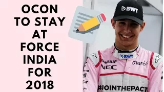 F1: Ocon stays at Force India - A good move by Sahara?