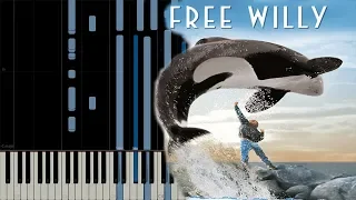 Free willy soundtrack [Impossible Piano Tutorial] (Synthesia)