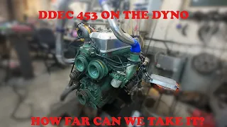 Electronic 453 detroit diesel kills turbo and maxes the dyno!!!!