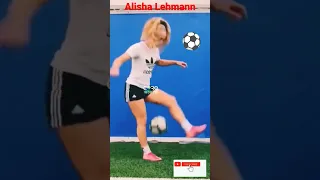 Alisha Lehmann playing with football⚽ #trending #shorts #alishalehmann