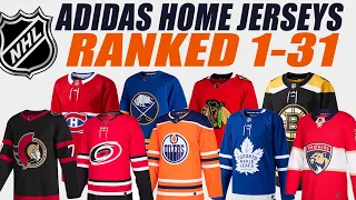 NHL Adidas HOME Jerseys Ranked 1-31!