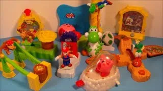 2002 NINTENDO SUPERSTARS SET OF 10 BURGER KING KIDS MEAL TOYS VIDEO REVIEW