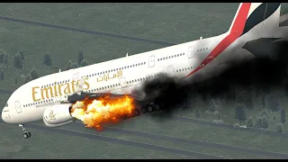 A380 Pilot Did This To Save All Passengers During Emergency Landing [XP11]