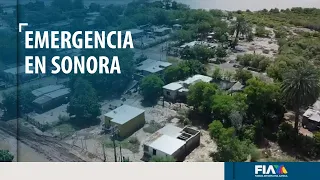 Las lluvias e inundaciones están causando daños en Sonora