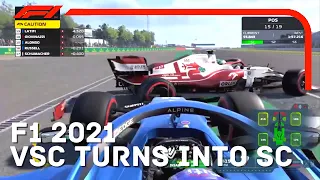 VSC Turns Into A Full Safety Car | F1 2021 Gameplay