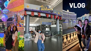 Vegas 2022 VLOG ~ basically a mukbang lol + BTS concert snippets + being tourists