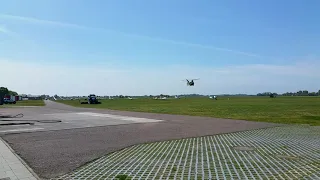 RNLAF Chinook fly-by