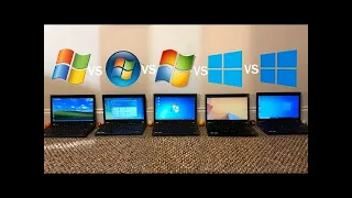 Windows XP vs Vista vs 7 vs 8.1 vs 10 | Speed Test