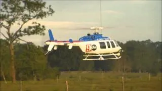 Jerry woodrough flying the RC AERODYNE Bell 407 470 size  super scale