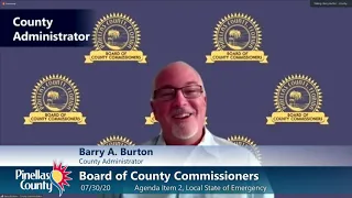 Board of County Commissioners Virtual Regular Meeting 7-30-20