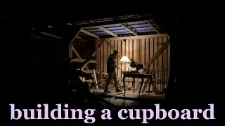 building a cupboard to hide the water tank // renovating a 100 years old farmhouse